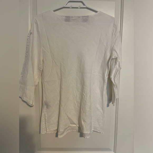 ECOLOGIE 100% Irish linen amazing handcrafted lace size S - Picture 3 of 8